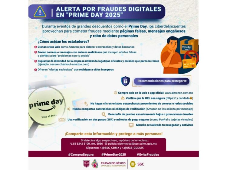 Fraudes digitales en eventos tipo Prime Day. AMEXI