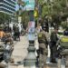 El Parque MacArthur se convirtió este lunes en una escena de guerra. 7 jul. 2025 Amexi Foto: Redes Sociales.