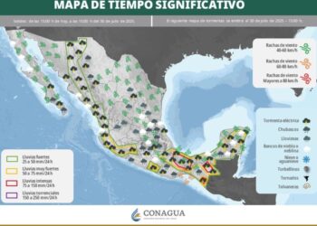 Lluvias muy fuertes en 14 entidades de México; se pueden formar ciclones