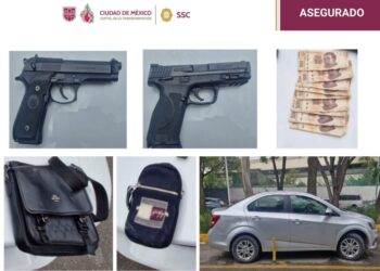 Las armas de la extorsión a transportistas y otros decomisos. AMEXI