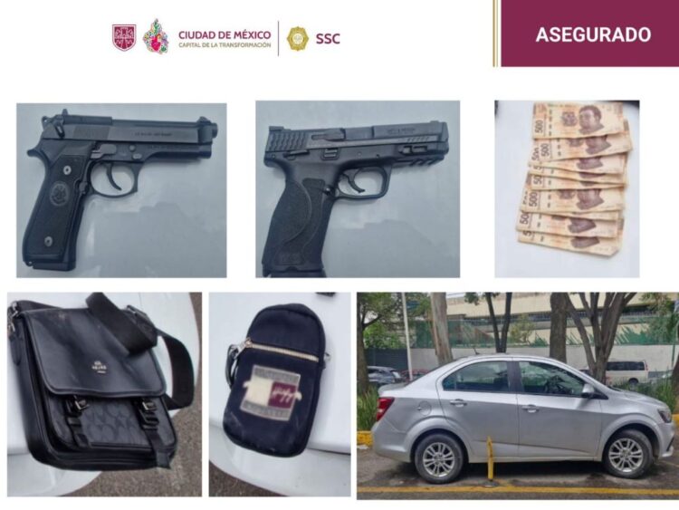 Las armas de la extorsión a transportistas y otros decomisos. AMEXI