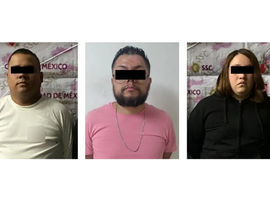 Presuntos integrantes de la Unón Tepito dedicados a la extorsión de transportistas. AMEXI