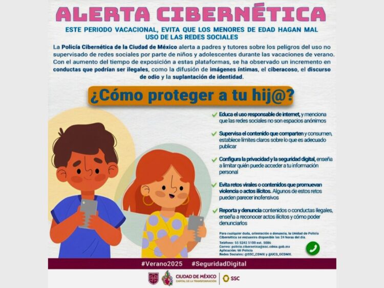 Temporada vacacional. Alerta con el ciberacoso infantil. AMEXI