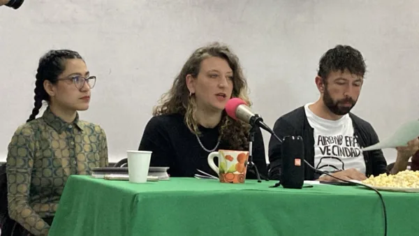 Periodista especializada en casos de despojos en la Ciudad de México, Eliana Gilet.