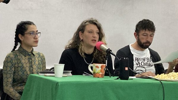 Periodista especializada en casos de despojos en la Ciudad de México, Eliana Gilet.