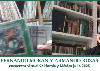 Encuentro virtual entre Fernando Morán y Armando Rosas. AMEXI/Foto/Fernando Morán