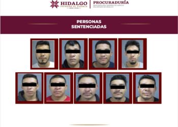 La Procuraduría General de Justicia del Estado de Hidalgo (PGJEH) logra obtener una sentencia de 160 años de prisión a nueve personas por el delito de secuestro agravado.