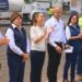 Banderazo a los trenes de pavimentación para solucionar el principal problema para los ciudadanos de muchos estados de la República los baches. AMEXI