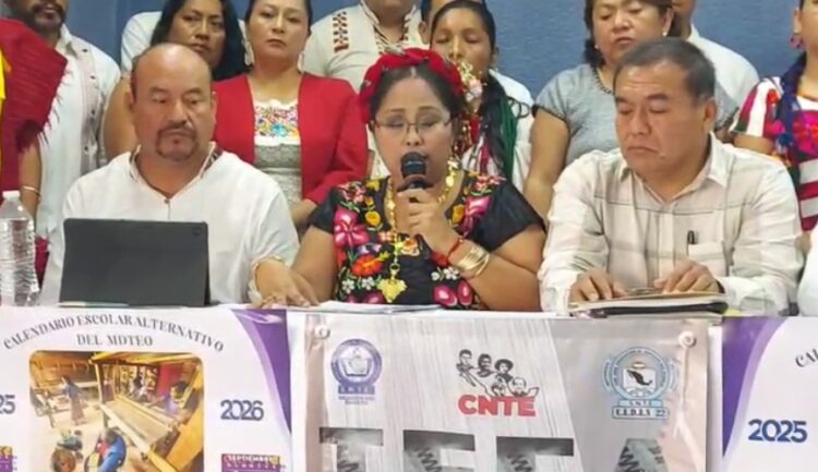 Los profesores de la sección 22 de la CNTE, en Oaxaca, informan que adelantarán el inicio del ciclo escolar 2025-2026.