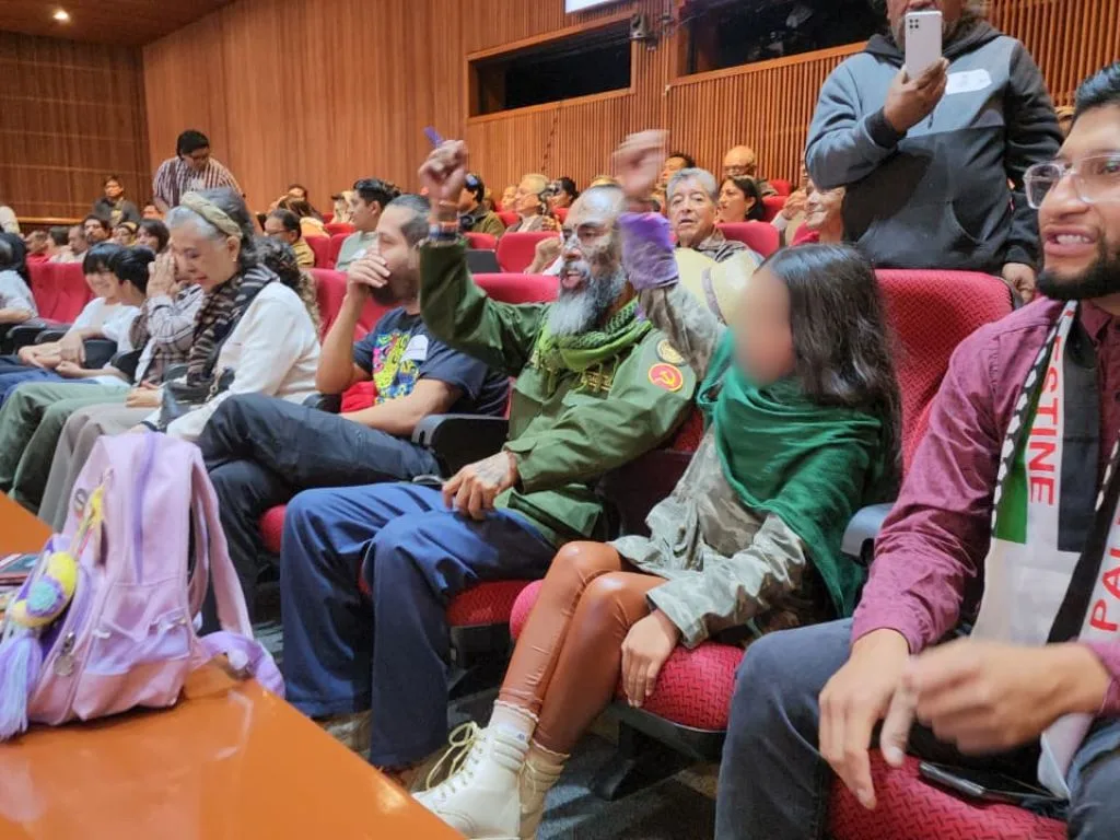 Cámara de Diputados. Asistentes al encuentro nacional de solidaridad con Palestina denominado “Defender Gaza es defender la humanidad”. AMEXI Foto Florentino López