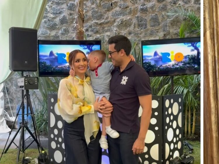 Carlos Rivera y Cynthia Rodríguez celebran el cumpleaños de su hijo León con fiesta temática de “Río” | AMEXI/FOTO: IG @cynoficial