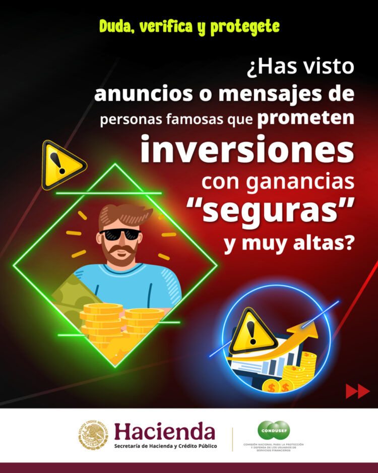 “Famosos falsos”: Condusef alerta sobre fraudes con imagen de influencers financieros en redes sociales