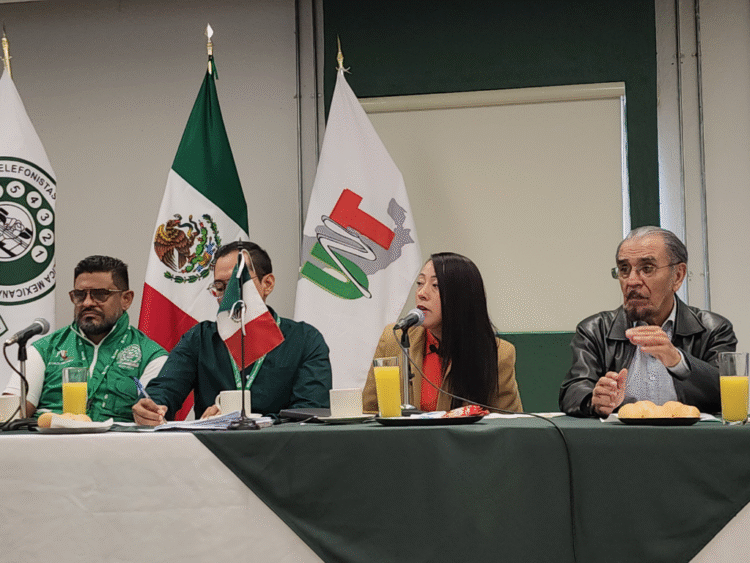 En conferencia de Prensa, el STRM exigió la reparación de daños a los trabajadores de Atento, tras fallo favorable que se obtuvo del mecanismo del T-MEC