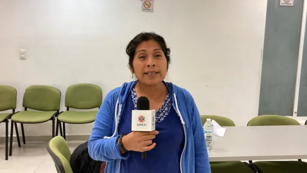 Doña Cristina Bautista madre de Benjamín Ascencio Bautista, uno de los 43 normalistas desaparecidos