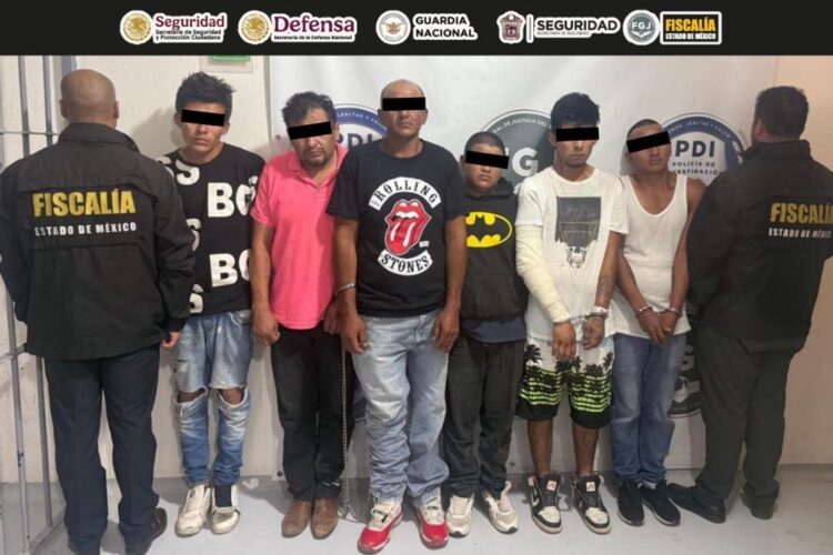 Desarticulan al grupo M4, célula del CJNG en el Valle de México. Foto FGE Estado de México