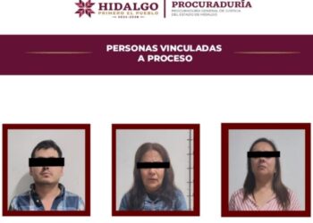 Detenidos vinculados a proceso por hechos violentos en un bar Bárbaro & Friends, en Hidalgo. Foto PGJEH