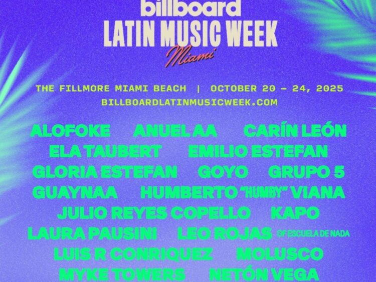 Estrellas emergentes y consagradas brillarán en la Semana Billboard 2025