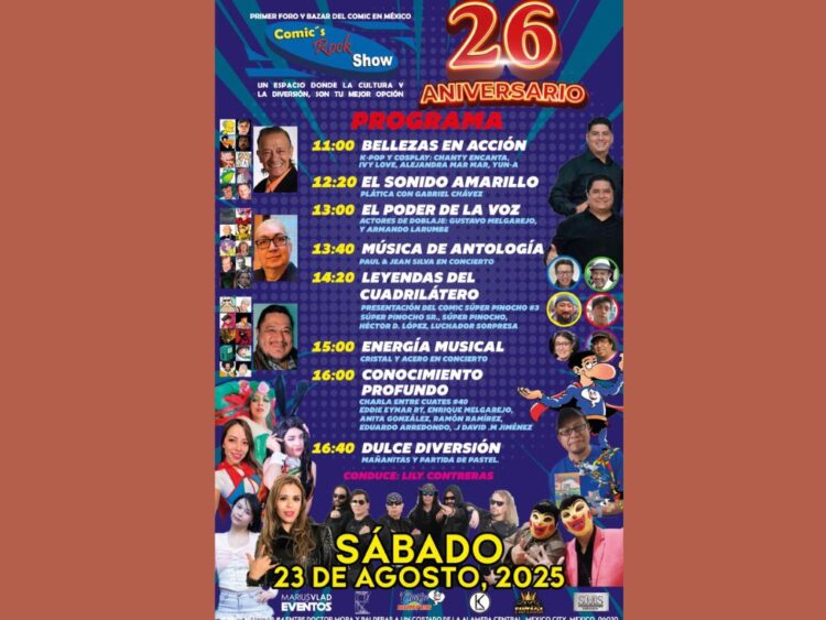 El icónico Comics Rock Show: así festejará 26 años de vida en la CDMX