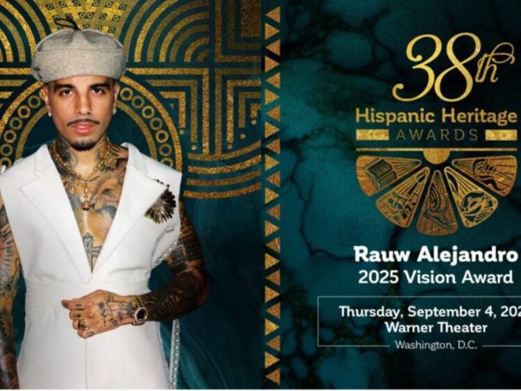 Rauw Alejandro recibirá el Premio a la Herencia Hispana 2025 en la categoría Visión