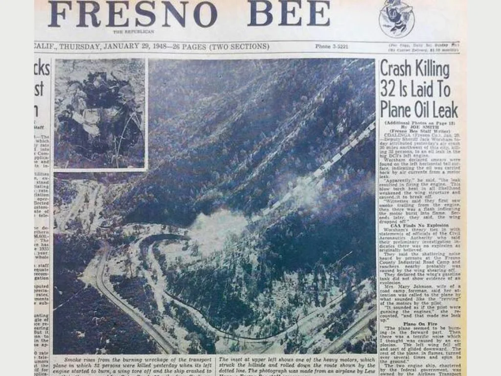 El reporte periodístico del accidente. AMEXI