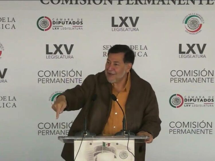 Fernández Noroña. Convocatoria exprés cuestionada. AMEXI