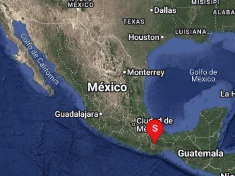 Ocurre sismo de magnitud 5.9 en Oaxaca | AMEXI/FOTO: X @Sismologico_MX