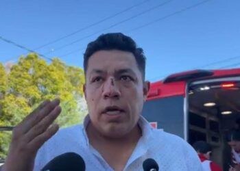 Jorge Heras, periodista de Méxicali, denuncia agresión. AMEXI Foto Especial