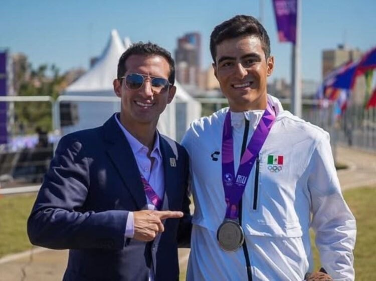 José Antonio Prieto cuando ganó plata en la contrarreloj. AMEXI/Foto/ArchivoConade
