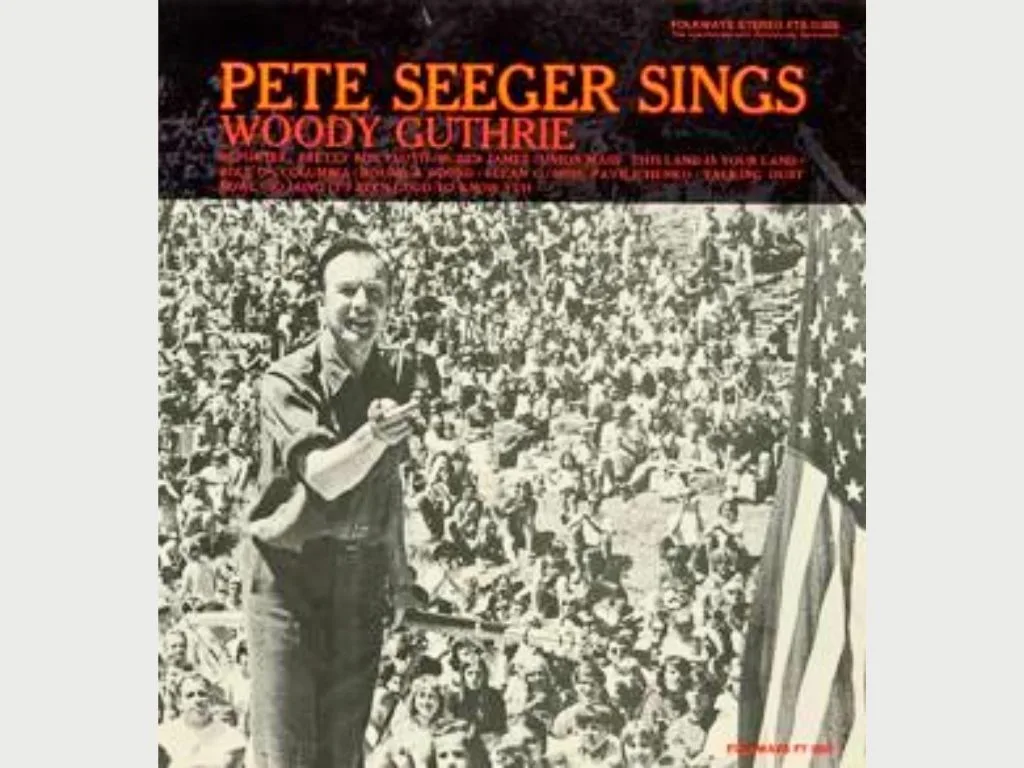 La portada del disco de Pete Seeger