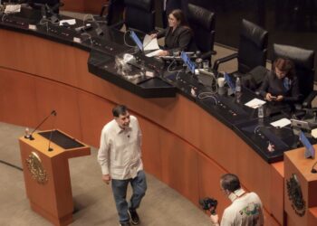 Laura Itzel Castillo asume la presidencia de la Mesa Directiva del Senado. 29 de agosto de 2025. Foto AMEXI
