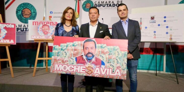 Legisladores panistas. Denuncia contra el vocero de Morena en la Cámara de Diputados, Arturo Ávila. AMEXI