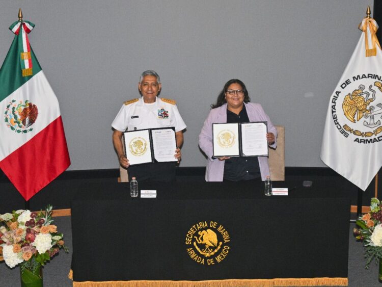 Presentan SEMAR y SEMUJERES convenio contra la violencia de Género.