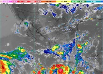 Tormenta tropical Gil, posición al 1 de agosto de 2025. Foto SMN