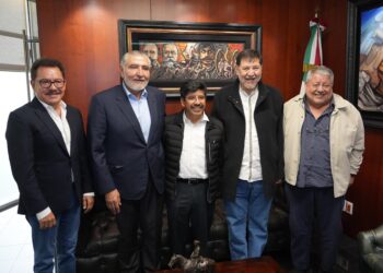 Hugo Aguilar supervisa preparativos para toma de protesta en el Senado
