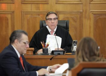 Javier Laynez declara el cierre de la Segunda Sala de la SCJN. AMEXI