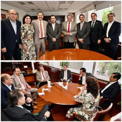 Cámara de Diputados, reunión de la Jucopo. Mesa Directiva