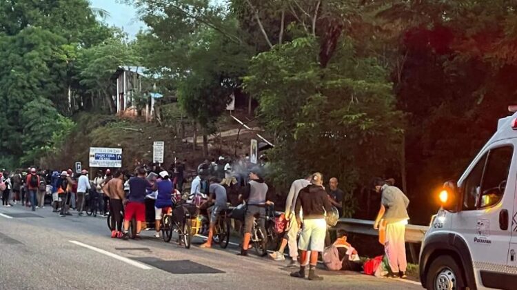 De los 370 integrantes censados que iniciaron la caravana migrante “Éxodo de Justicia”, hace una semana, este miércoles la vieron menguada.