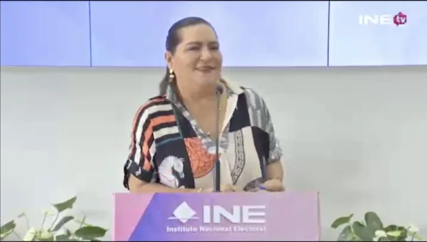Consejera presidenta del INE, Guadalupe Taddei