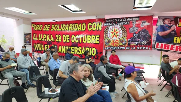 Bajo la consigna ¡Basta ya de guerra contra el pueblo!, las organizaciones participantes del Foro de Solidaridad con la UPVA, acordaron realizar una movilización nacional, el próximo 10 de septiembre en la Ciudad de México