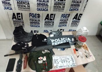 En Oaxaca, elementos de la Guardia Nacional y de la Policía estatal catearon una casa de seguridad en Huatulco donde se refugiaban un grupo de falsos policías federales.