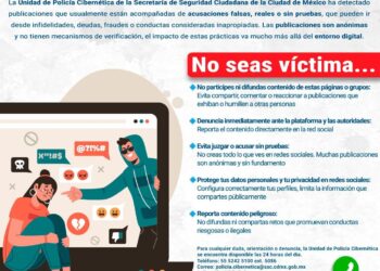 Alerta acerca del aumento de páginas y grupos digitales conocidos como “Quemados”, emite la SSC)de la CDMX, a través de la Policía Cibernética
