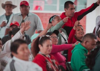 Asamblea de vecinos de Ixtapaluca, Estado de México. AMEXI Foto Cortesía Antorcha Ixtapaluca
