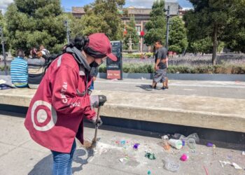 Cuadrillas del Departamento de Limpia y de Recolección de Toluca, Edomex, levantaroon 13 toneladas de basura en fiestas patrias. Foto Departamento de Limpa de Toluca
