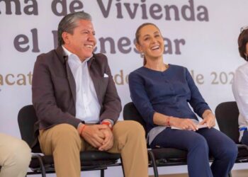 David Monreal y Claudia Sheinbaum. En Zacatecas. AMEXI