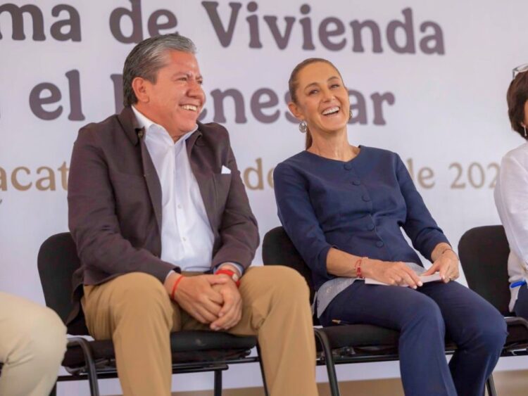 David Monreal y Claudia Sheinbaum. En Zacatecas. AMEXI