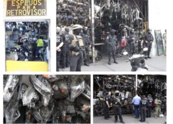 Decomisan en la CDMX y Edomex más de 13 mil toneladas de autopartes robadas