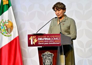 Delfina Gómez. Informe de gobierno. AMEXI