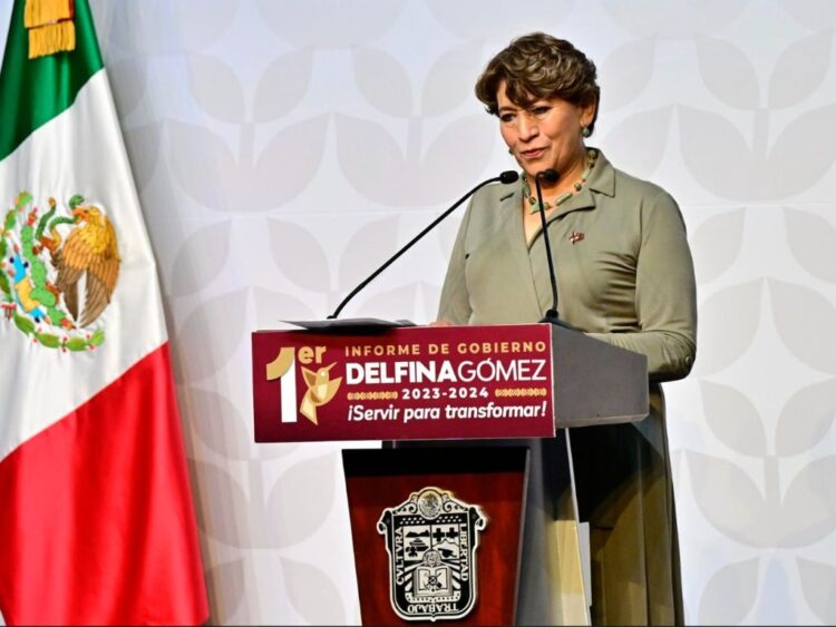 Delfina Gómez. Informe de gobierno. AMEXI
