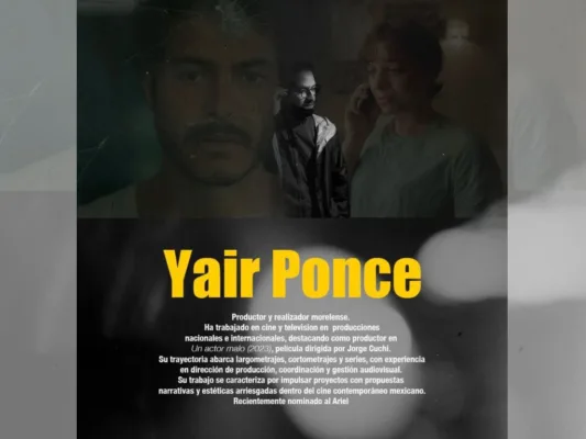 Yair Ponce, productor mexicano, celebra los buenos resultados de "Un actor malo"