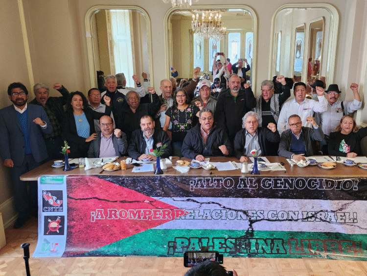 Coordinadora de Sindicatos Mexicanos preparan movilizaciones en solidaridad con Palestina